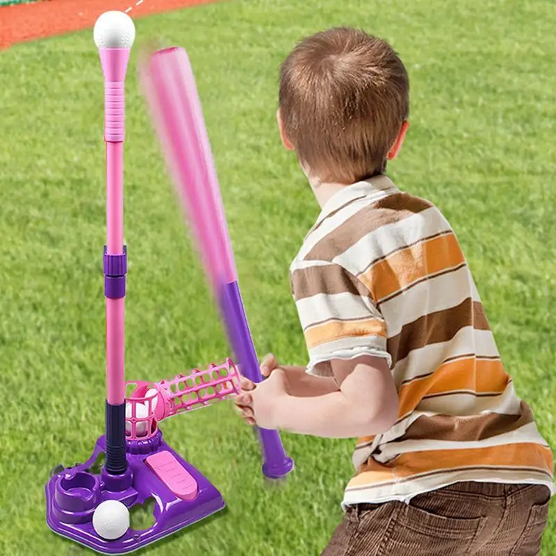 Pitching Machine Baseballs Multifunctional Youth Baseball Pitcher Practice Machine For Beginner Kids Backyard Training Sport Set