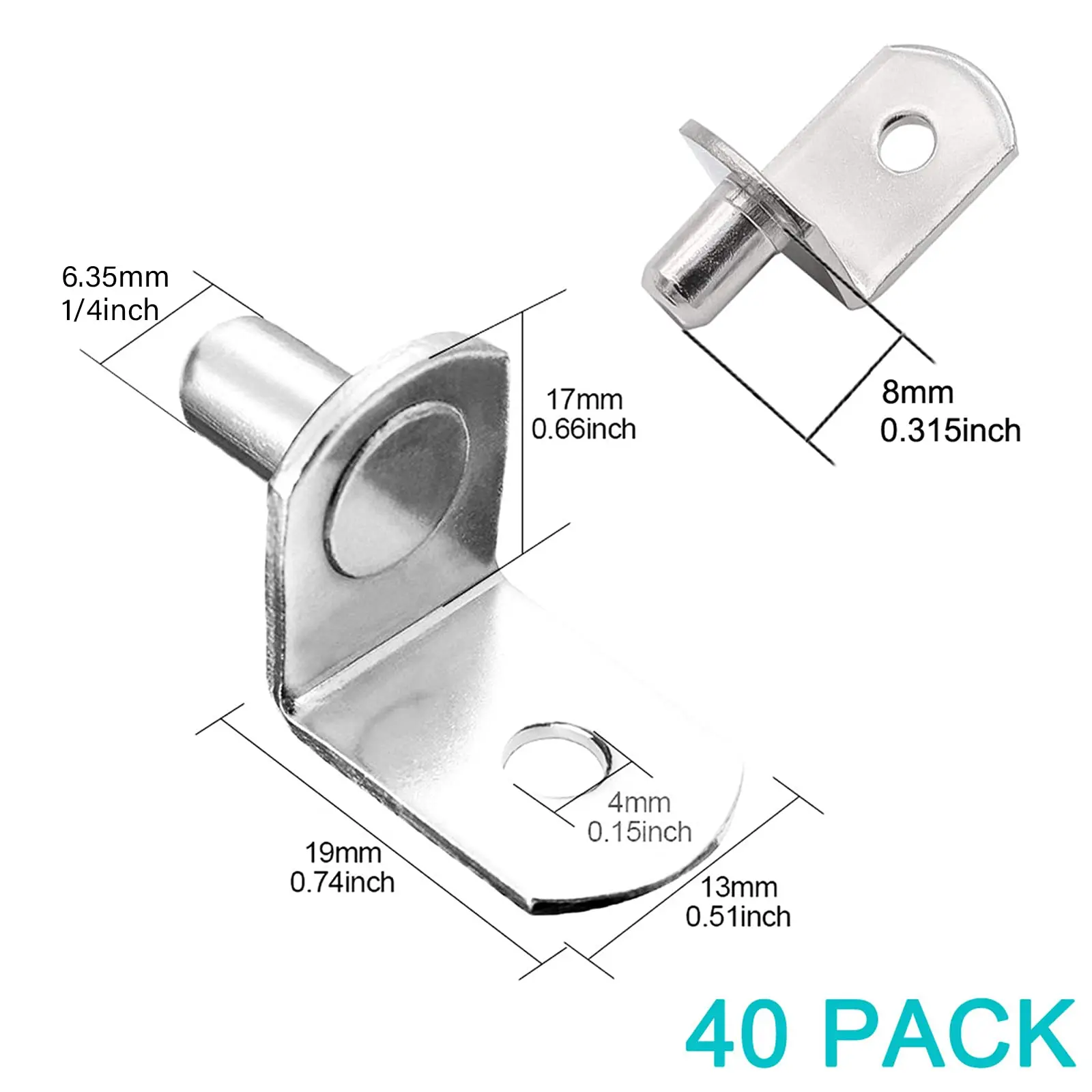 40 Pcs 1/4