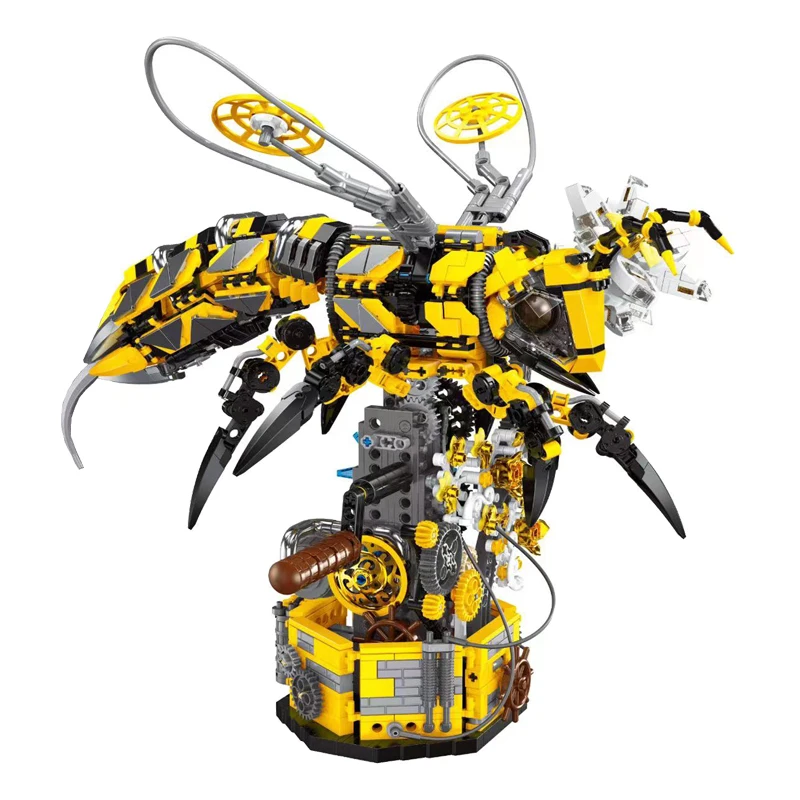 IN STOCK MOC Creativity Technical Mechanical Insect Hornet Building Blocks Bricks Model DIY Toys for Children Birthday Gift Set