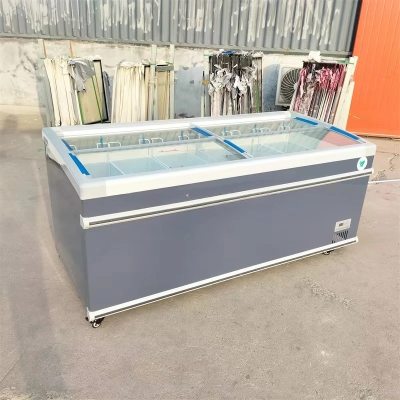 Wholesale Large Capacity High Quality Single Temperature Top Open Multi-Climate 2-Door Chest Freezer Deep Freezer Refrigerator