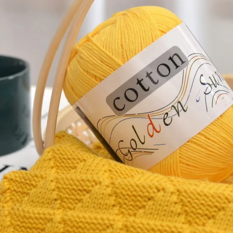 Cotton thread, medium fine cotton yarn ball, hand woven DIY material