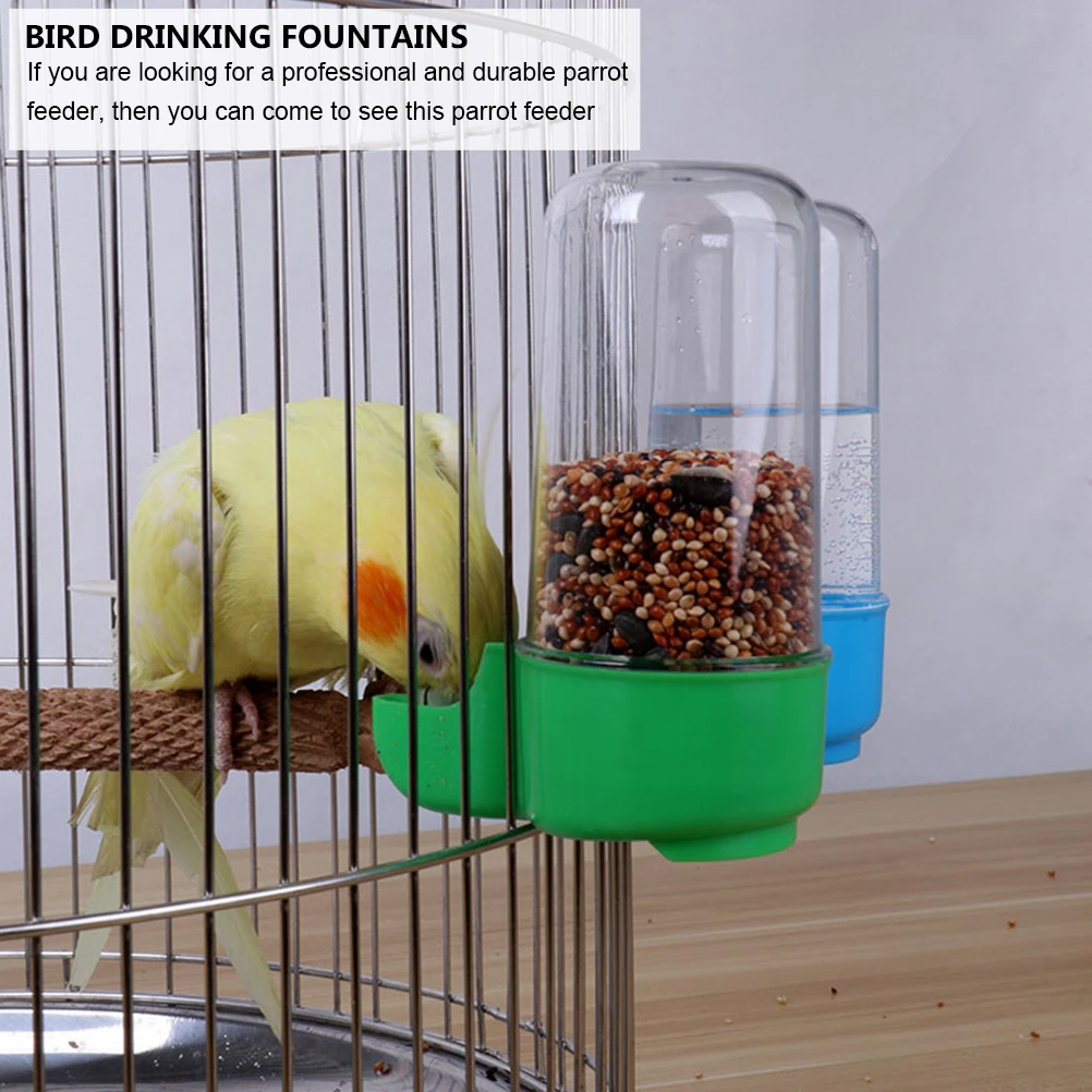 

3pcs Drinker Feeder Automatic Bird Cage Water Bowl Easy Install Red Blue Green Colors Available Pet Feeding Supplies Automatic