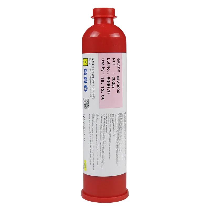 

200g Red Soldering Flux Adhensive SMT Repair BGA Repair Consumables SMT SMD PCB High Temperature Resistant Red Adhesive