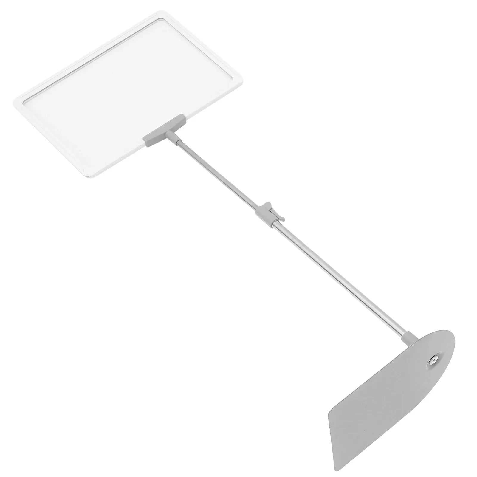 

A4 Price Tag Display Holder Reusable Erasable Shelf Label Stand for Fruits Vegetables Retractable Design Sturdy Plastic