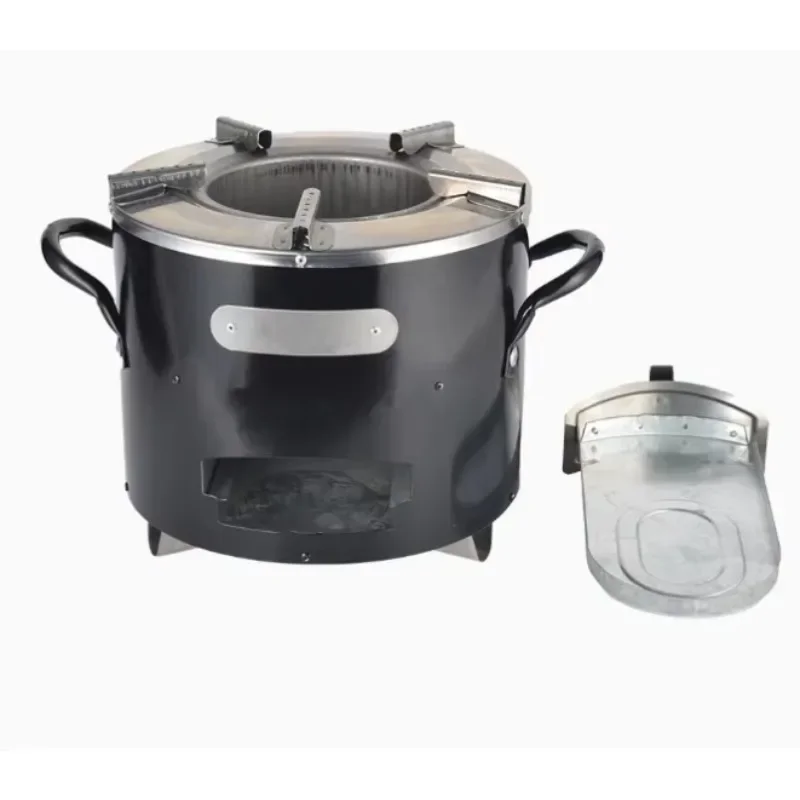 Multifunctional African Cooking Stove Stainless Steel Household Firewood Charcoal Stove Outdoor Camping Stove Large Size