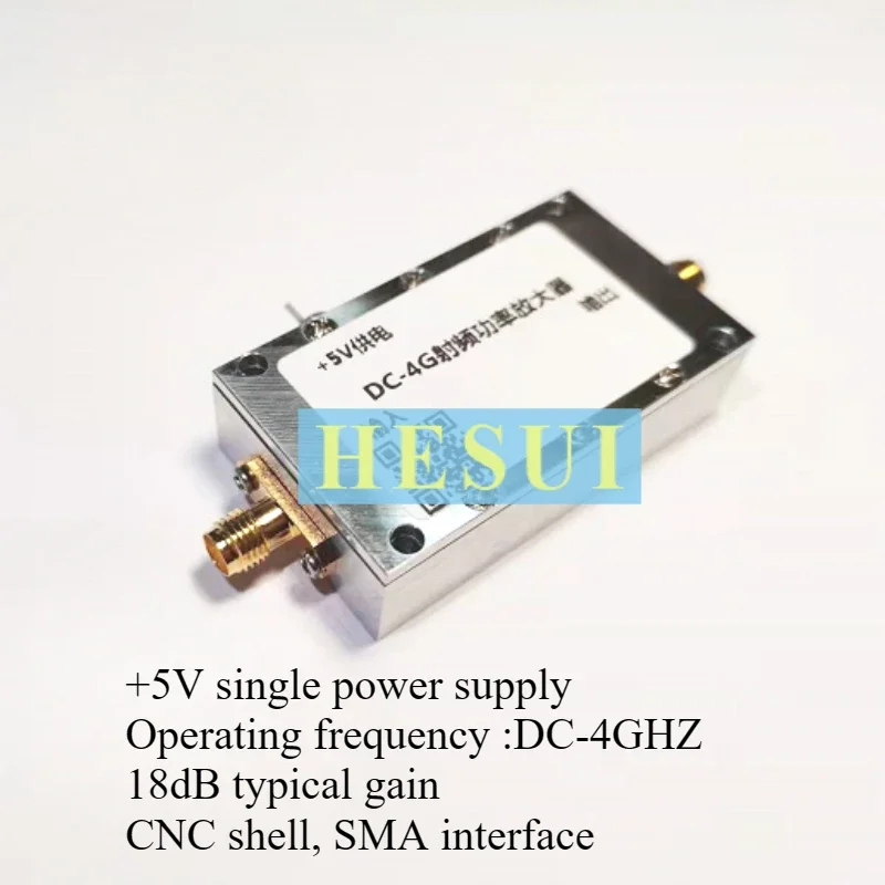 20dBm 18dB DC- 4GHz Amplifier Microwave RF power amplifier module RF signal Broadband amplifier Gain drive 4GHz module board
