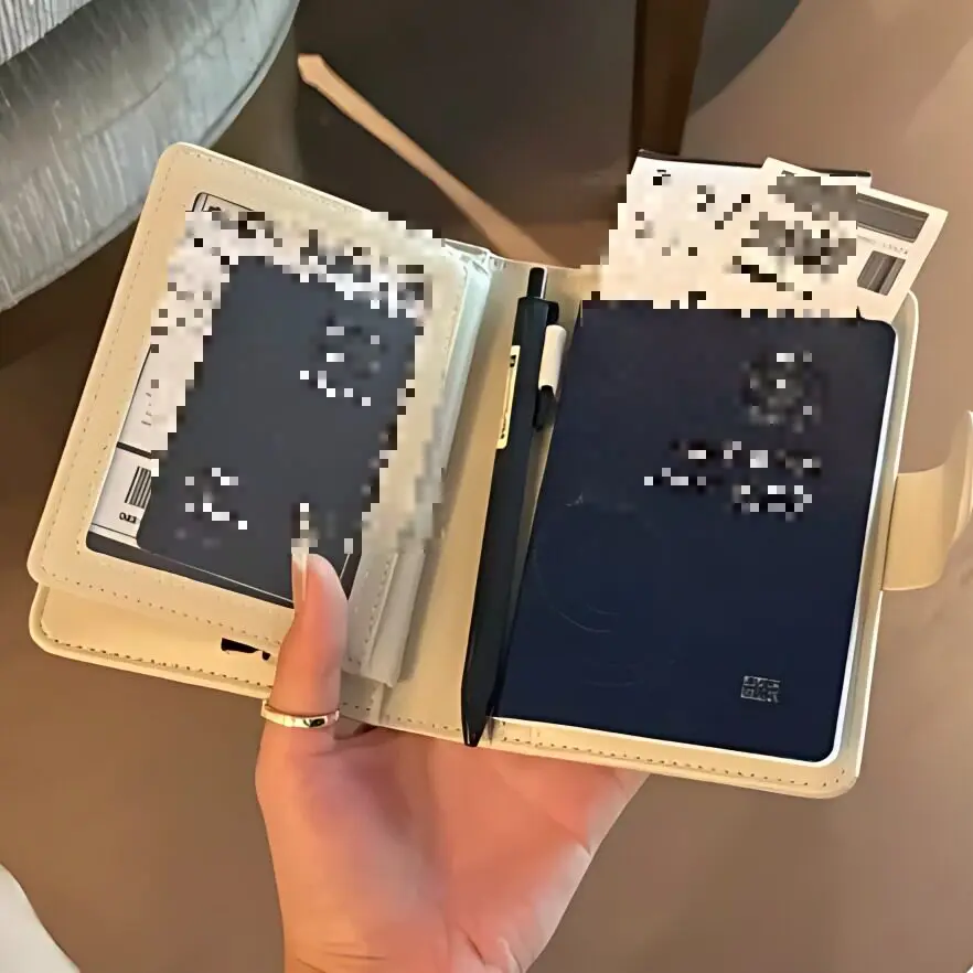レザーパスポートホルダー-トラベルドキュメントカードバッグ-マルチポジション-シンプルスタイル-韓国風-新型-旅行必需品