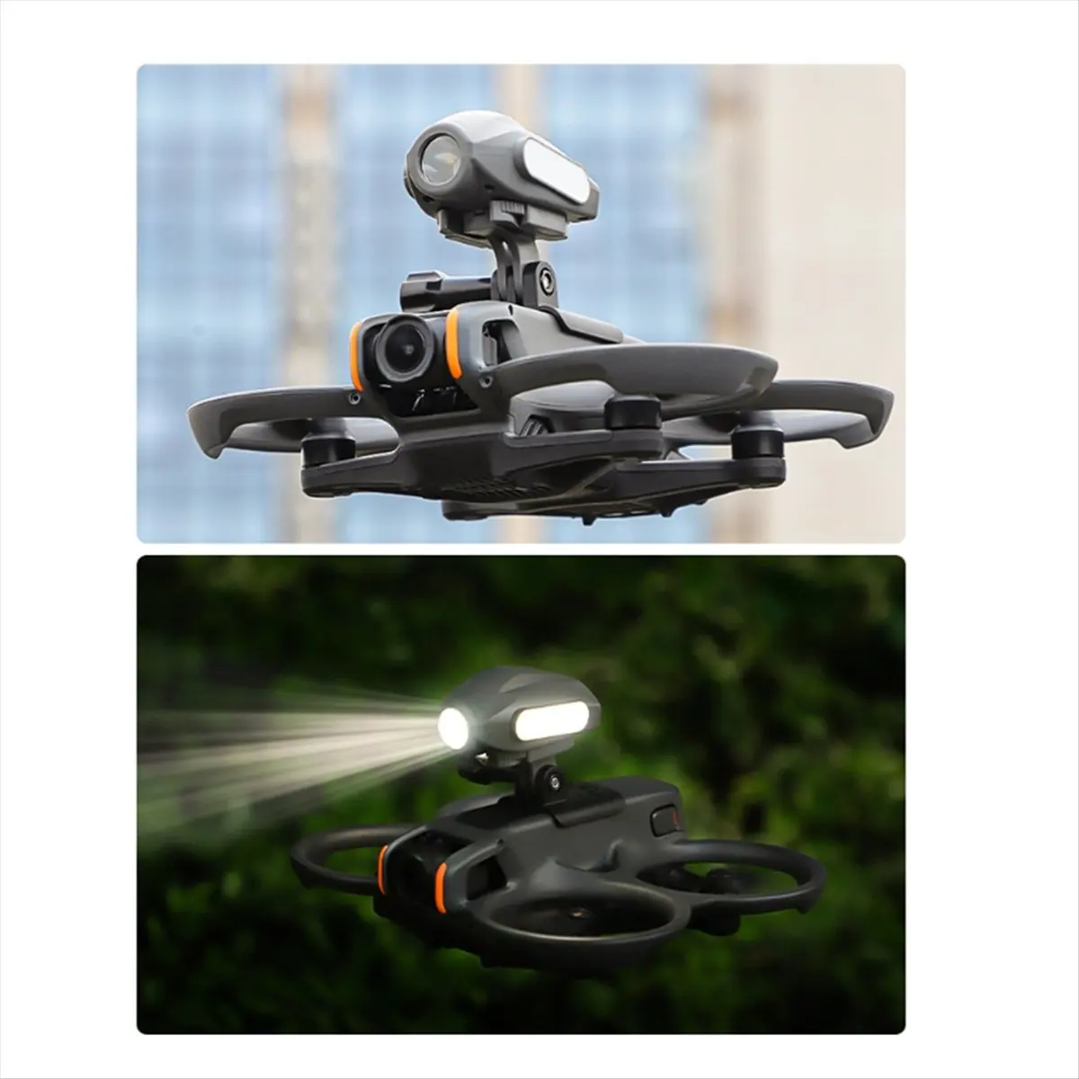 for AVATA 2 Camera Top Bracket Sports Action Camera Adapter Led Light Mount Clamp Holder