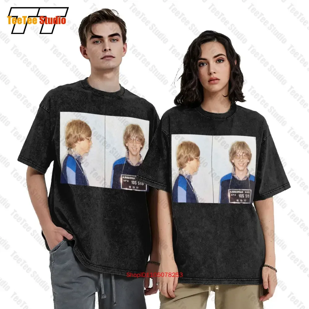 Bill Gates Mug Shot Picture Photo Vintage Oversized T-Shirt 30HX