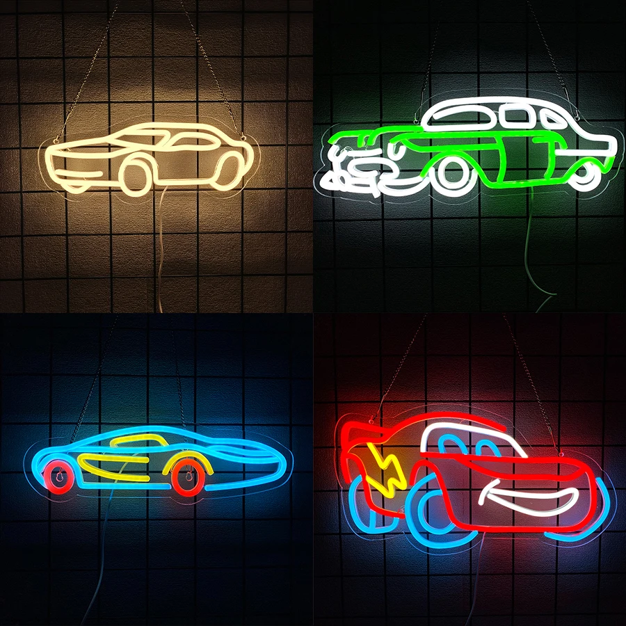 Car Series Neon Sign For Wall Decor,Light Up Sign For Man Cave Decor,Car Room,Auto Repair Shop,Party,Gift For Car Enthusiast