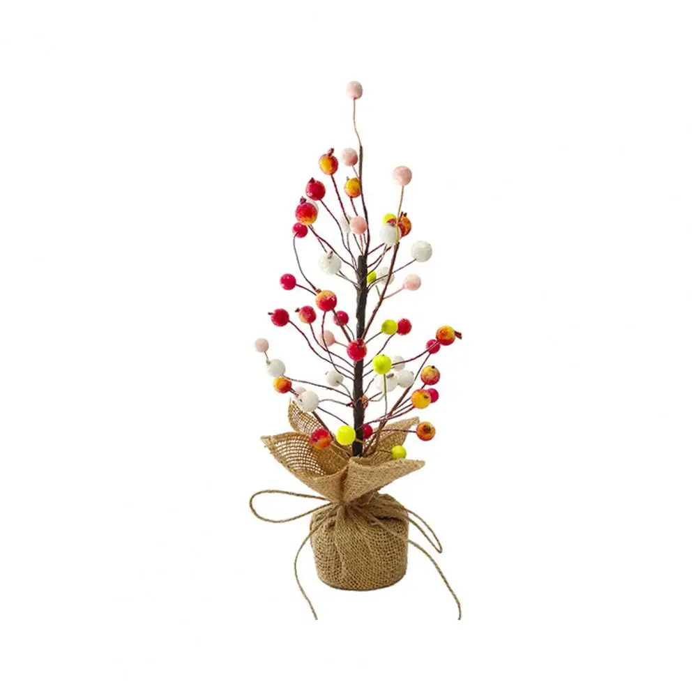 

Easter Tabletop Tree Decoration Fake Silk Flowers & Colorful Easter Eggs Tree Branch DIY Painting Foam Bunny Eggs Easter Decor