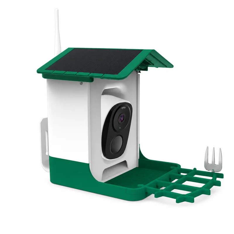F3A Smart Bird Feeder With Camera Solar Powered AI Bird Detection Instant Alerts Night Vision Storage Outdoor Bird Watching Came