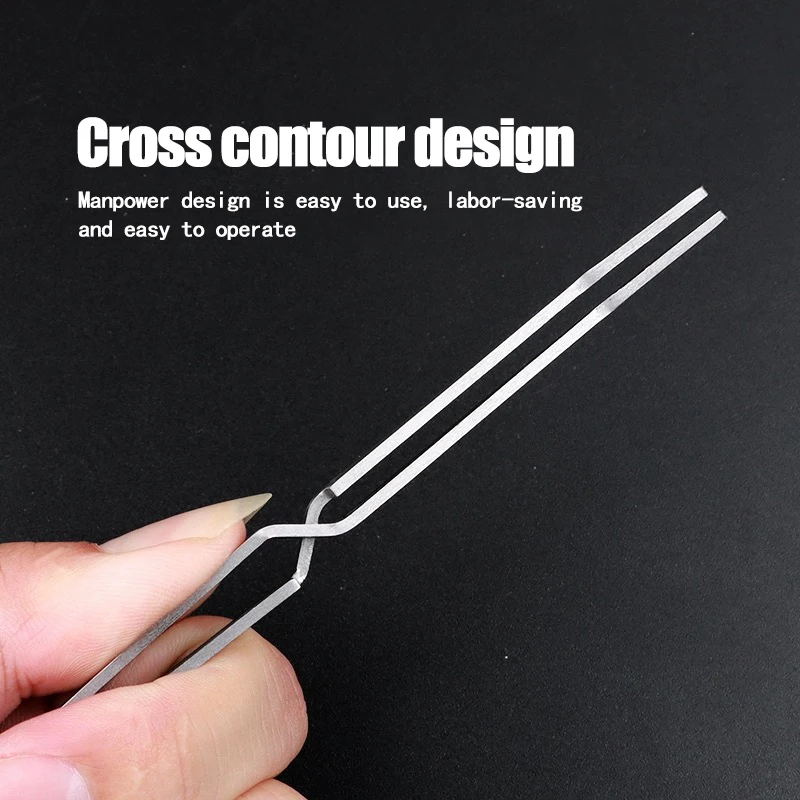 1Pc Multifunction Stainless Steel Nail Art Shaping Tweezers Cross Nail Clip Manicure Tools Fashion New Nail Art Tool