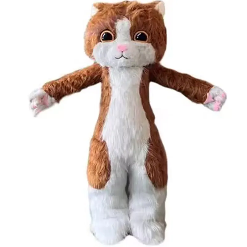 Simpatico gatto di peluche Costume Cosplay bambola del fumetto abbigliamento animale Furuit divertente Set completo di prestazioni Costume mascotte