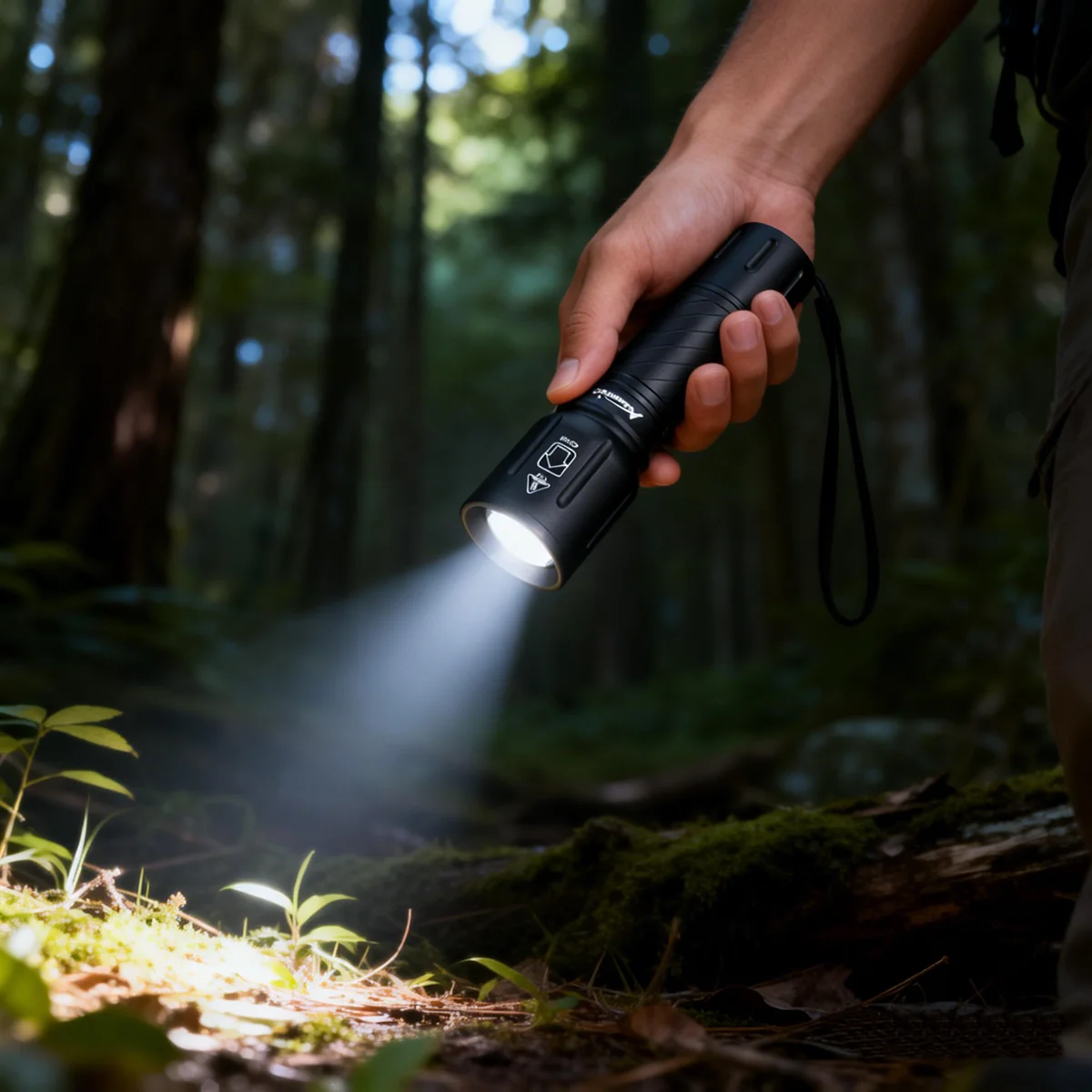 Alonefire Linterna táctica LED con Zoom y haz potente outdoor - imagen 3