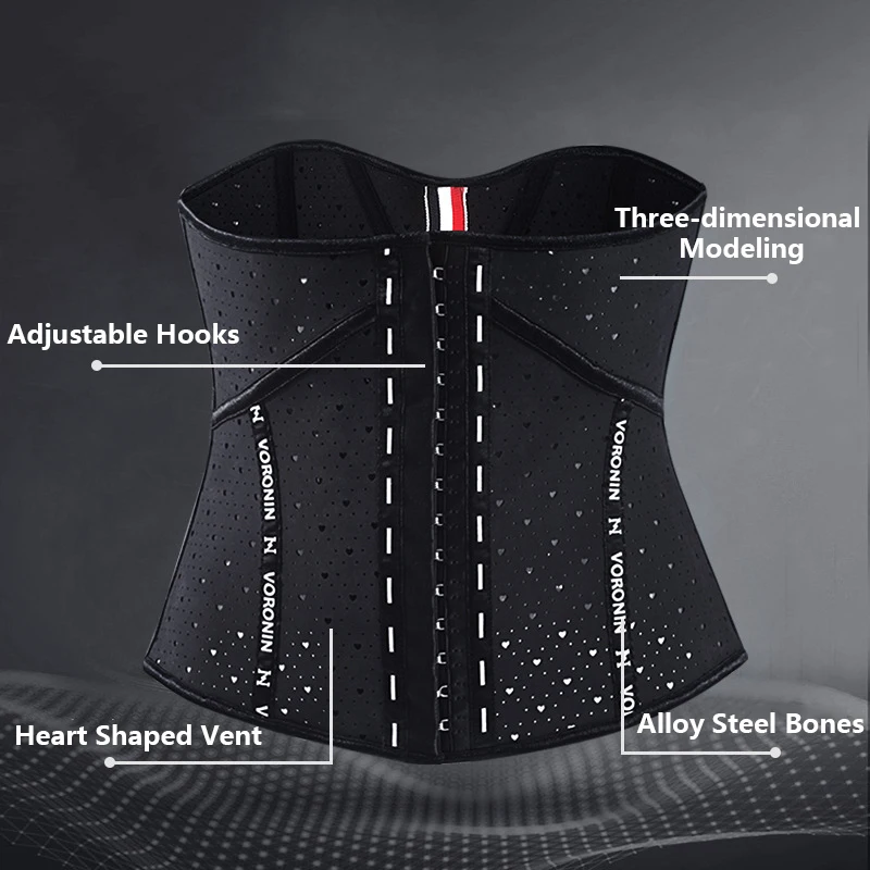 Corset Waist Trainer Cinchers Belt Postpartum Girdle Women Steel Bones Body Shaper Tummy Abdominal  Control Latex Waist Cinchers