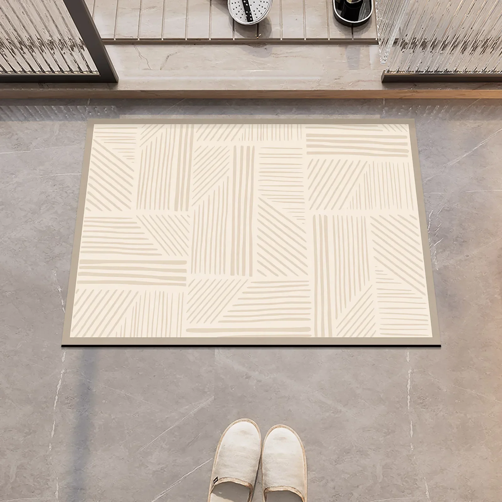 Silica-based bathroom bath mat non-slip floor mat super absorbent quick-drying carpet door mat living room/bedroom carpet