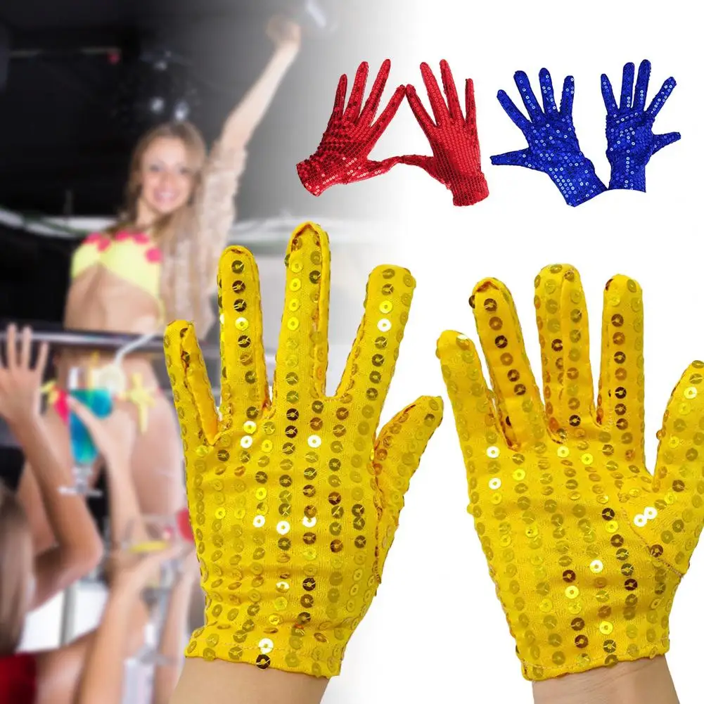 1 Pair Performance Gloves  Practical One Size Stage Show Gloves  6 Colors Stage Show Gloves