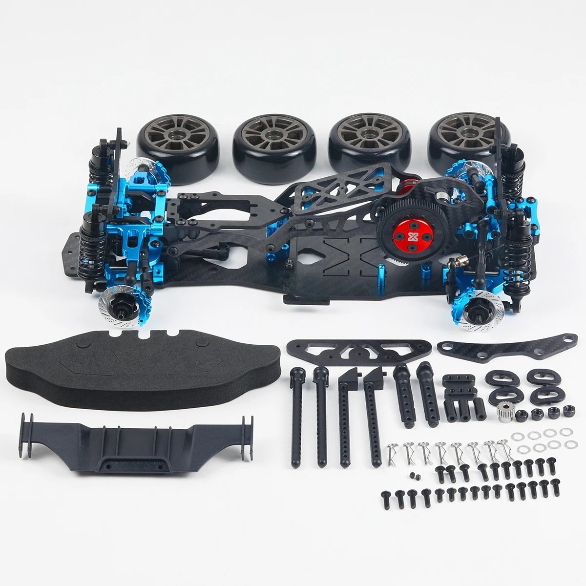 1/10 ساكورا D5 إطار الكربون 160 مللي متر لمسافات قصيرة ساكورا D5 إطار السيارة RC ترقية جزء