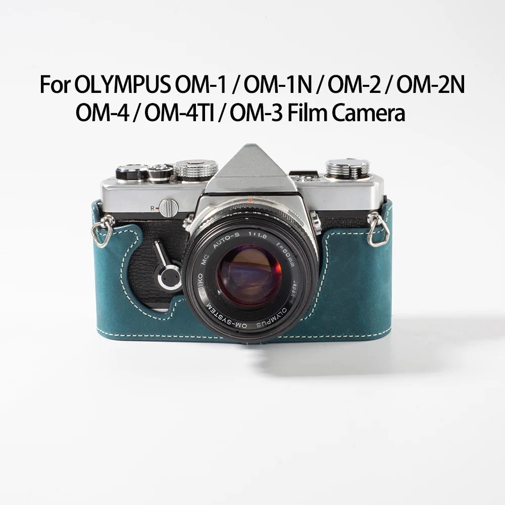 Genuine Leather Half Case For OLYMPUS PEN-FT OM-1/1N OM-2/2N OM-4