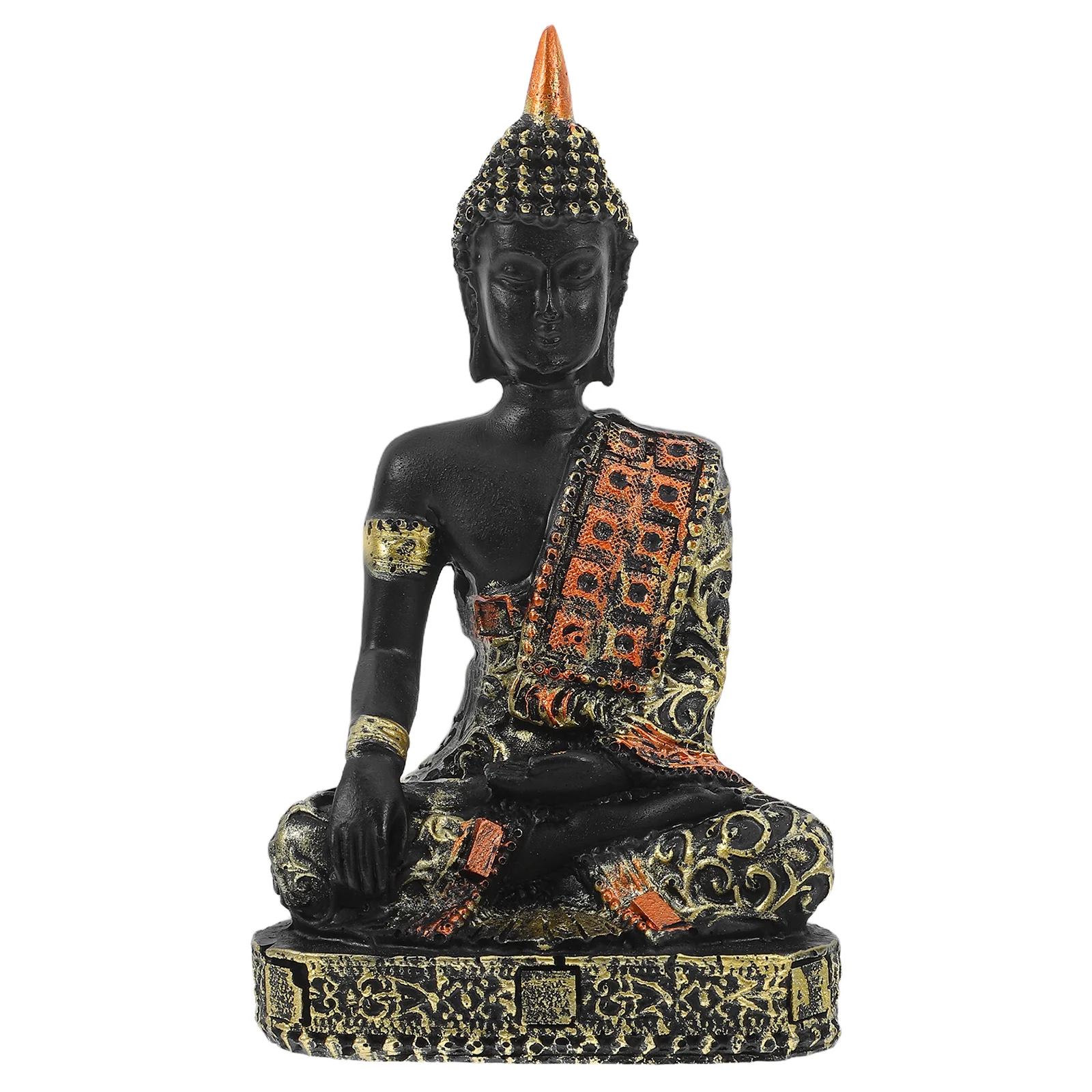 

Zen Asian Buddha Statue for Living Room Decor Seated Meditation Spiritual Piece Home Garden Cafe Tranquility Ambiance Design