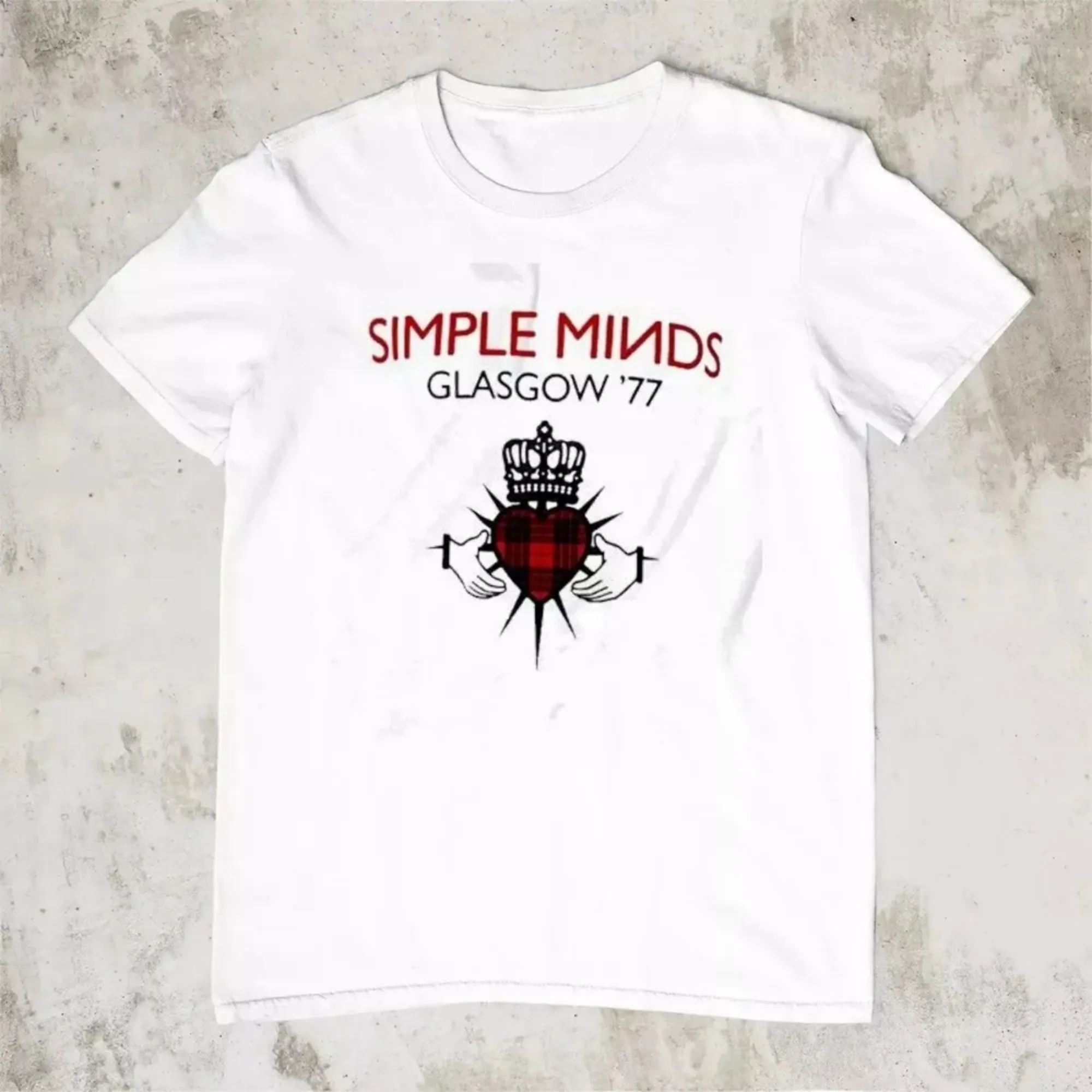 Men T-Shirt HOT NEW Simple Minds Tour 2025 Cotton T-shirt Unisex Oversize T-shirst Fashion Brand Summer Casual Daily T-shirts