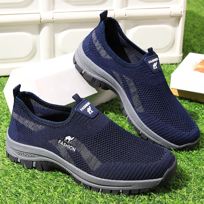 New Summer Classic Men's Casual Sneakers Mesh Shoes for Men Loafers Sports Mans Sneaker Outdoor Breathable Slip-on Male Footwear