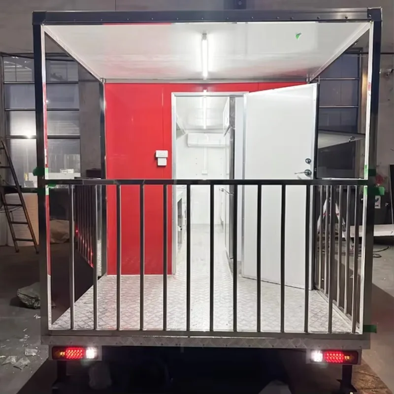 Remolque móvil para camión de comida a precio de fábrica, venta al por mayor, remolque de cocina totalmente equipado para café, barbacoa, helado, ventas en la calle