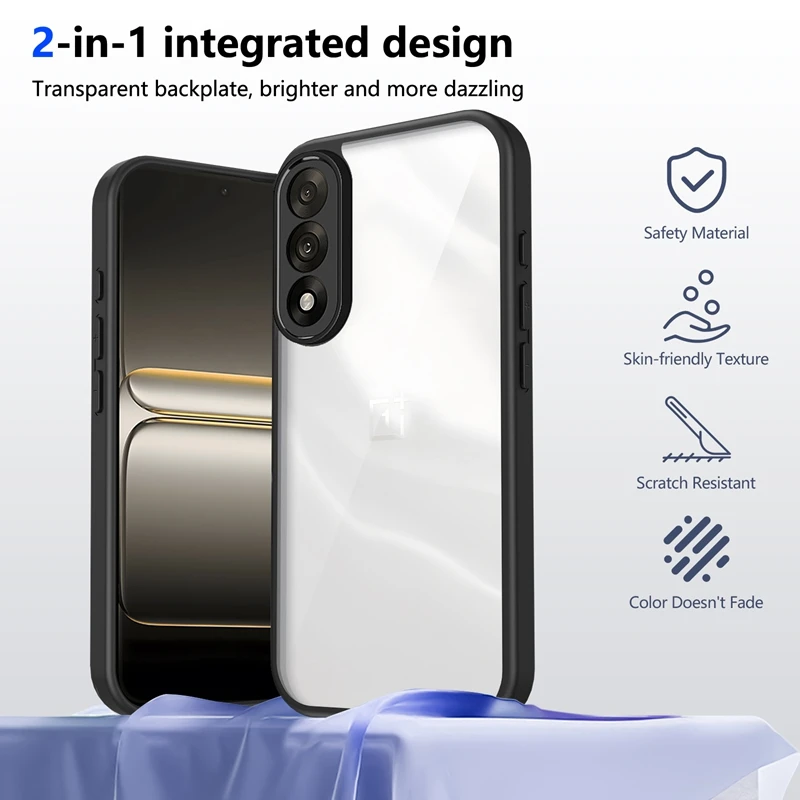 حافظة من السيليكون الشفاف لهاتف اوبو K13 توربو برو K12 Plus K12X K12S K11 PC غطاء خلفي من مادة البولي يوريثان الحراري مقاوم للصدمات