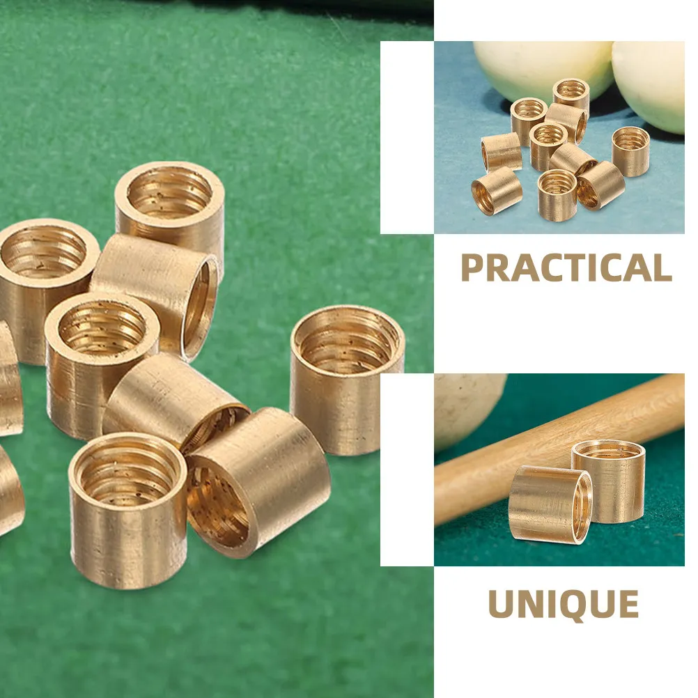 Pool Cue Copper Joint Screws 10Pcs Heavy Duty Billiard Cue Repair Connectors Accessories