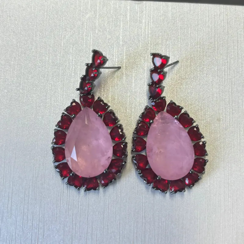 Bilincolor Mode Vintage Große Gelb Cubic Zirkon Ohrring für Frauen – Detail 15