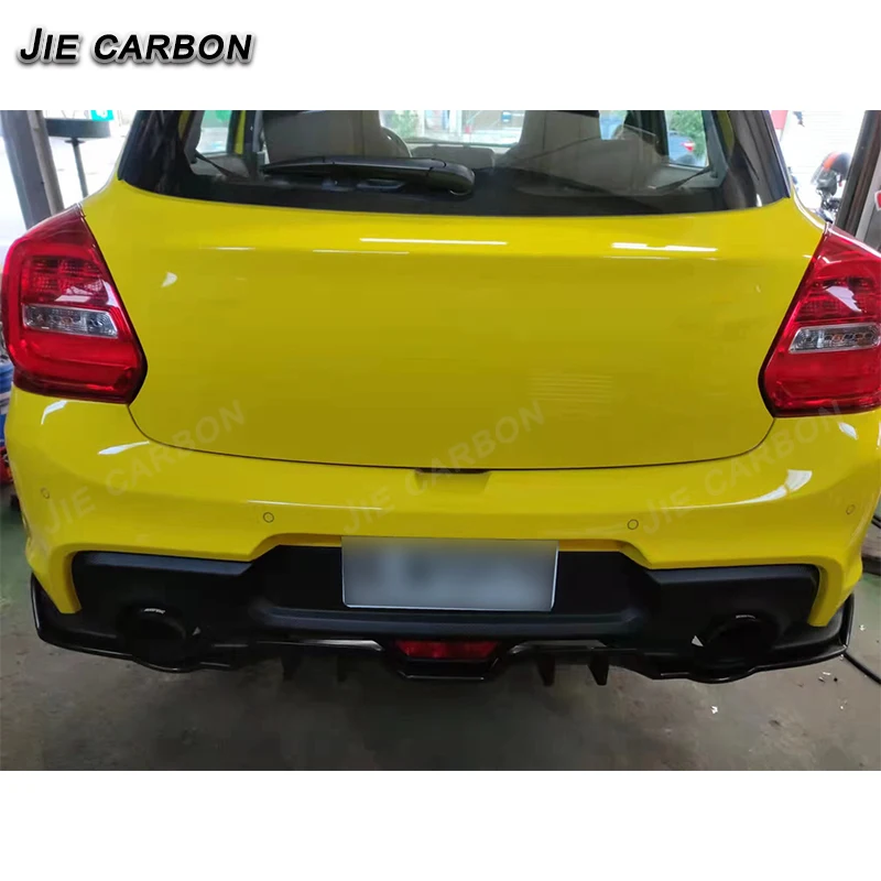 Real carbon fiber rear bumper diffuser upgraded spoiler rear lower lip for suzuki swift sport  ZC33S  2018-2024 year