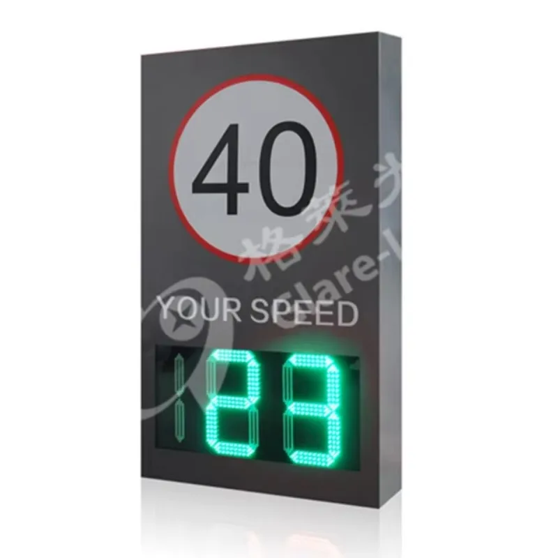Highway Solar Power Radar Detection Pre-warning Sign Car Speed Limit Led Board Panel