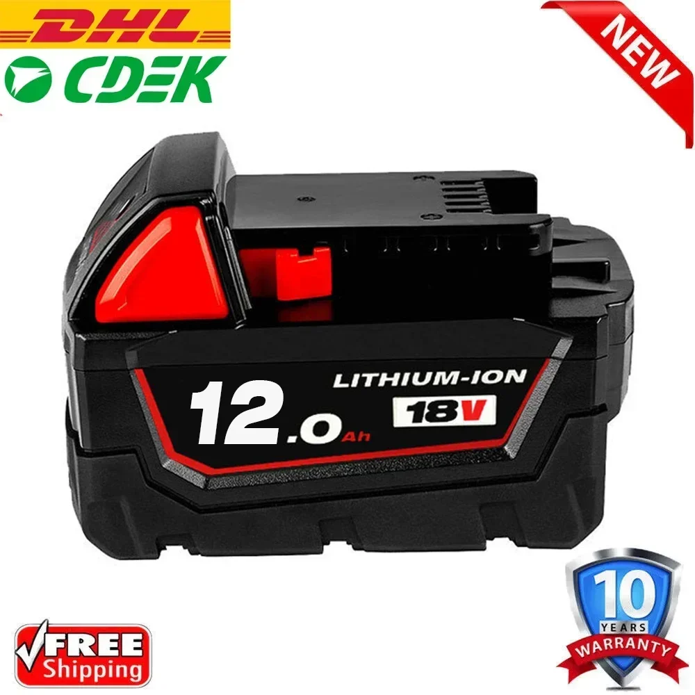 Oplaadbare Batterijen voor Milwaukee M18B5 XC Lithium ION Batterij 18v 12.0/9.0/6.0Ah Batterij Oplader voor Milwaukee M18 12V ~ 18V