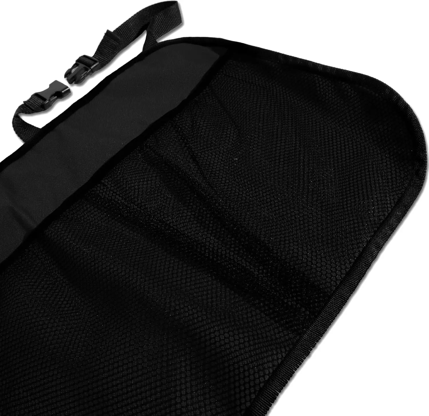 منظم صندوق السفر متعدد الجيوب، (أسود) مناسب عالميًا، مقاوم للماء بسعة كبيرة لتنظيم السيارة في المقعد الخلفي