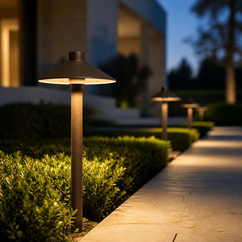 Mushroom Shape Garden Light IP65 Waterproof Outdoor Lawn Landscape Lamp LED Warm Ground Spike Lamp for Villa Courtyard Yard Path