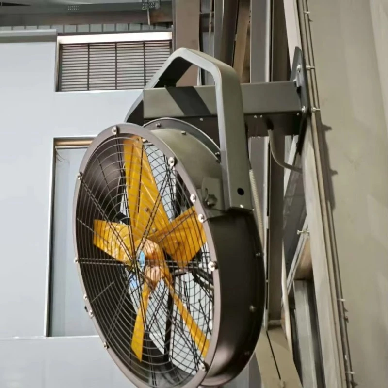 

600Mm diameter durable metal wall mounted electronic industrial fan, outdoor motor