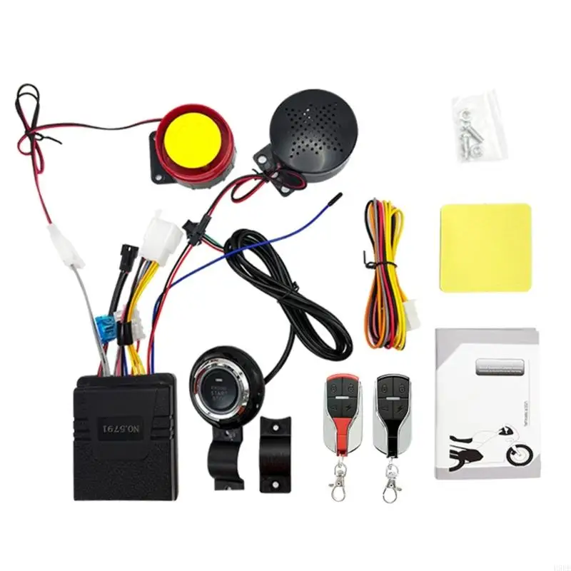 Advanced Anti Theft Motorcycle Alarm Universal Security Device High Sensitivity Waterproof Construction H9EE