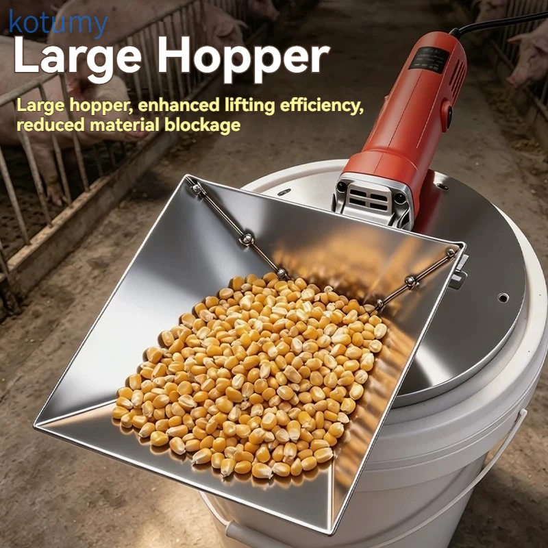 Modified base converts angle grinder into corn crusher, household small breeding feed grinder with screen