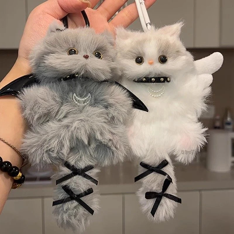 Kawaii Plush Kitten Pendant Handmade Diy Material Package Girls Children Toys Cute Hanging Gift