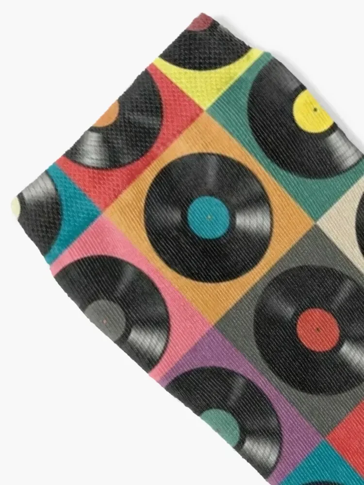 Discjockey Pattern | DJ Music Vinyl Turntables Socks kawaii Sports Toe sports Designer Man Socks Women's