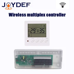 (Wireless) 8-zone central floor heating center hub controller for main gas boiler thermostat/actuator