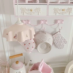 Retro Cast Iron Wall Hooks Decorative Metal Hanger Bow Girl Style Wall Mounted Coat Key Holder Towel Rack for Home Bedroom