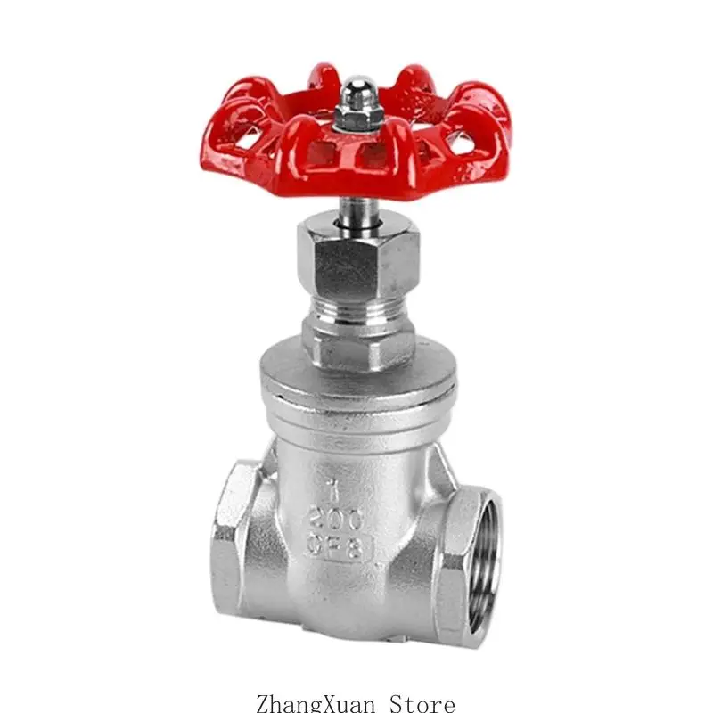 Industrial Grade Stainless Steel Gate Valves 1/2Inch 3/4Inch 1Inch Water Valves for Controlling Water Flows In Pipes 3XUF