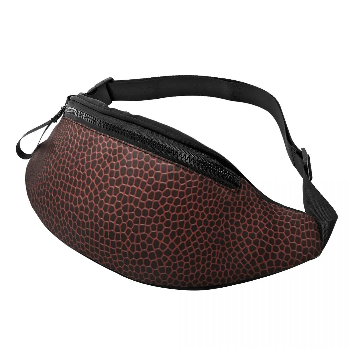 American Football Texture Fanny Pack Women Custom Soccer Sport Pattern Crossbody Waist Bag for Travel Hiking Phone Money Pouch