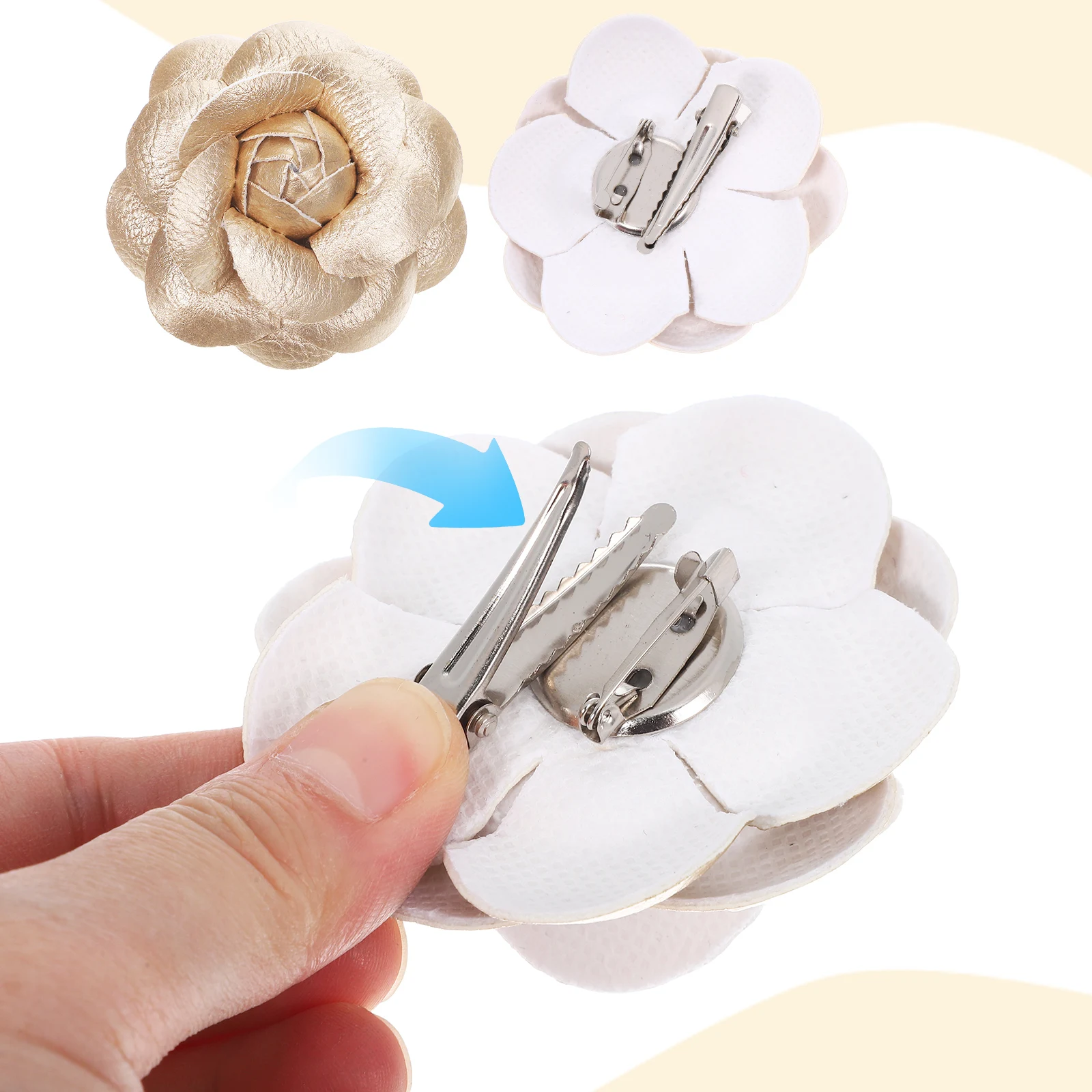 

2pcs Elegant Satin Shoe Clips For Women Flower Decorations Accessories Wedding Party Embellishments Boot Flats Heels Shoe
