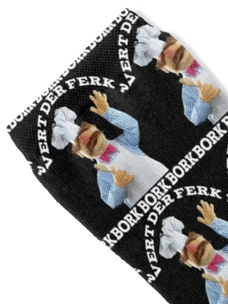 جوارب The Swedish Chef bork للتسلق والمشي لمسافات طويلة وركوب الدراجات جوارب ملونة للرجال والنساء