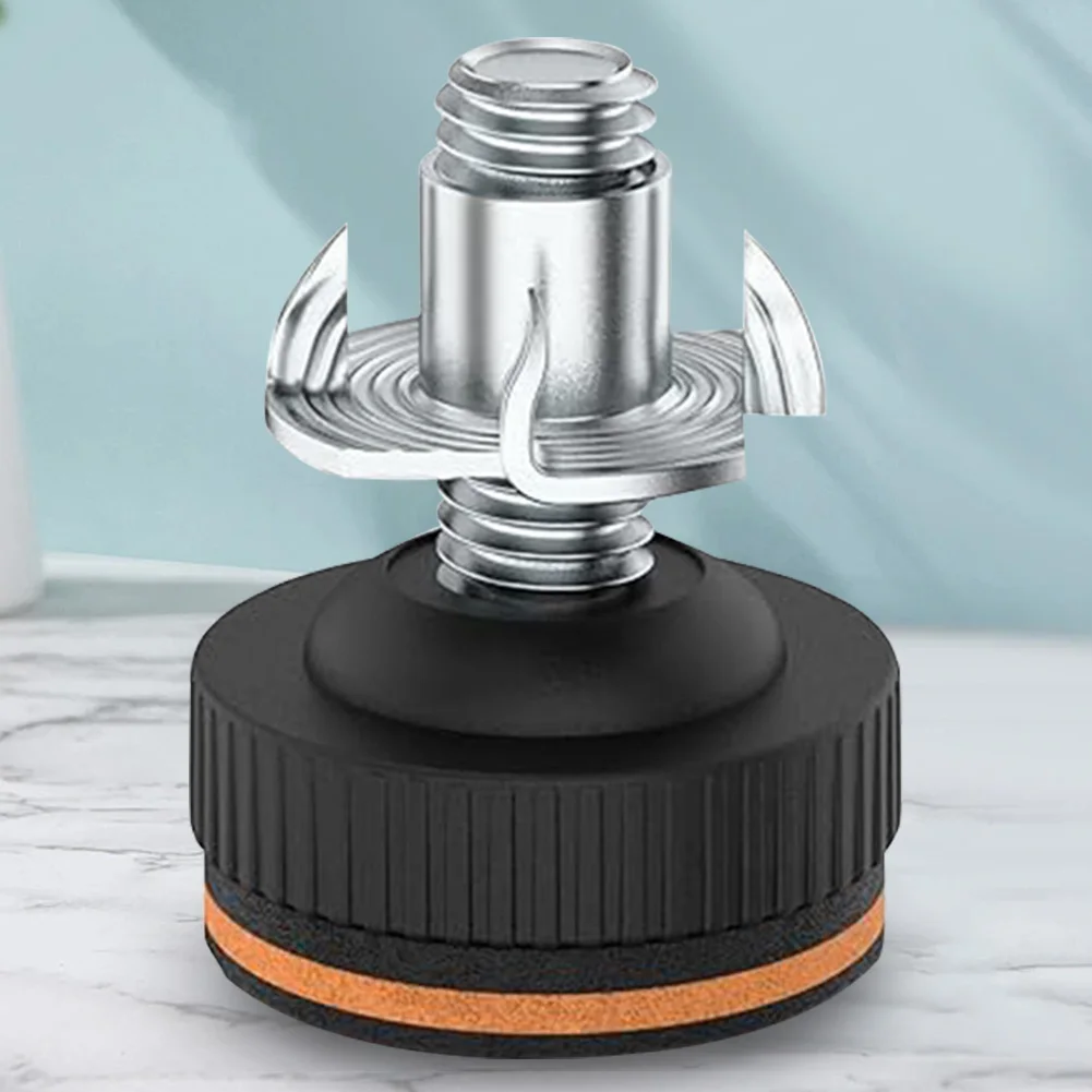 Niveladores de muebles ajustables con protectores de suelo, pies de nivelación de muebles para mesas, armarios, sillas, patas de taburete, 3/8 pulgadas, 20 piezas