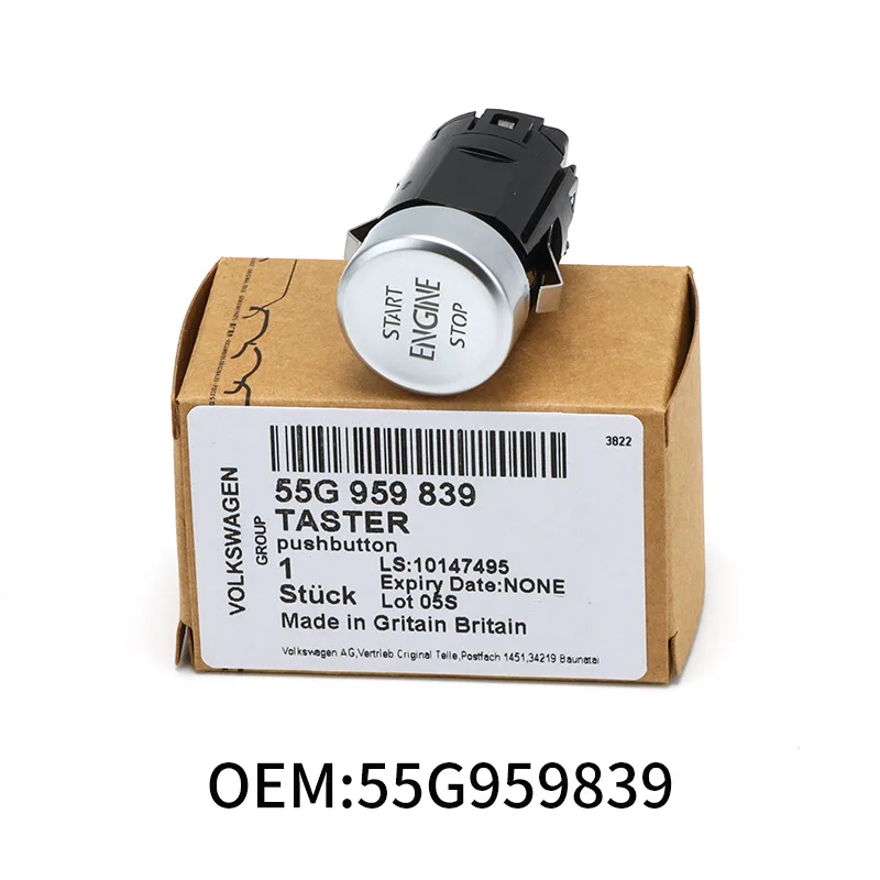 55G959839 is suitable for Volkswagen TAYRN one key start ignition switch button 55g959839A