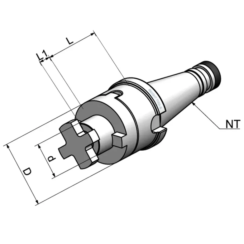 Factory Supply High Quality  NT 40  Combi Shell Mill Chuck Tool  Holder for Cnc
